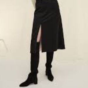 AGL Over The Knee Black Slouch Boots